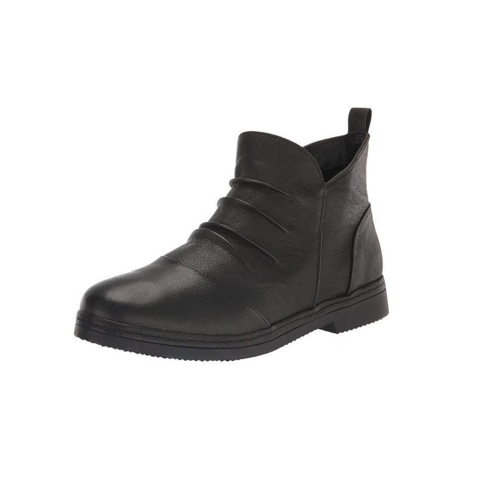 Bella Vita Womens 8.5 M Black Leather Raquel Zip Up Ankle Booties NIB TB3